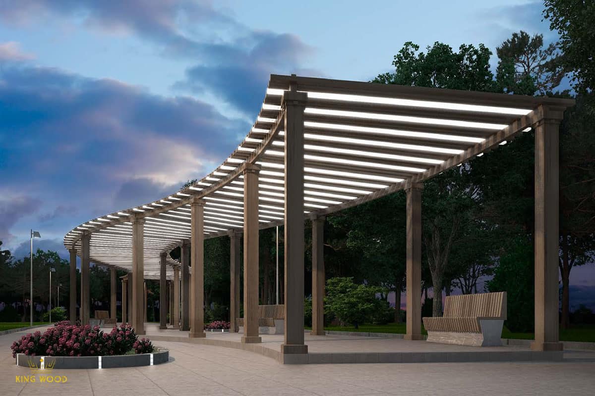 ایده های پرگولا چوبی