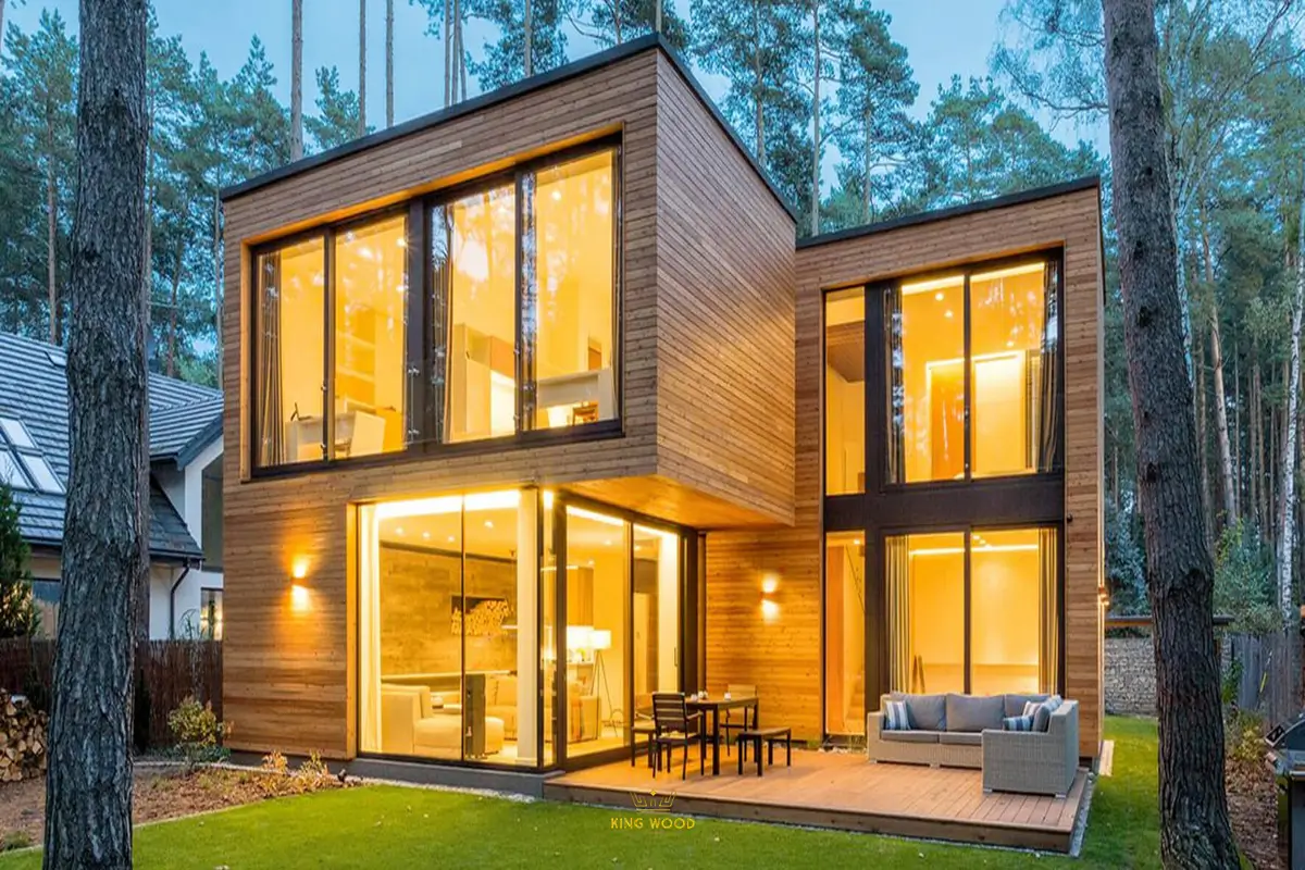 ساخت ویلا چوبی