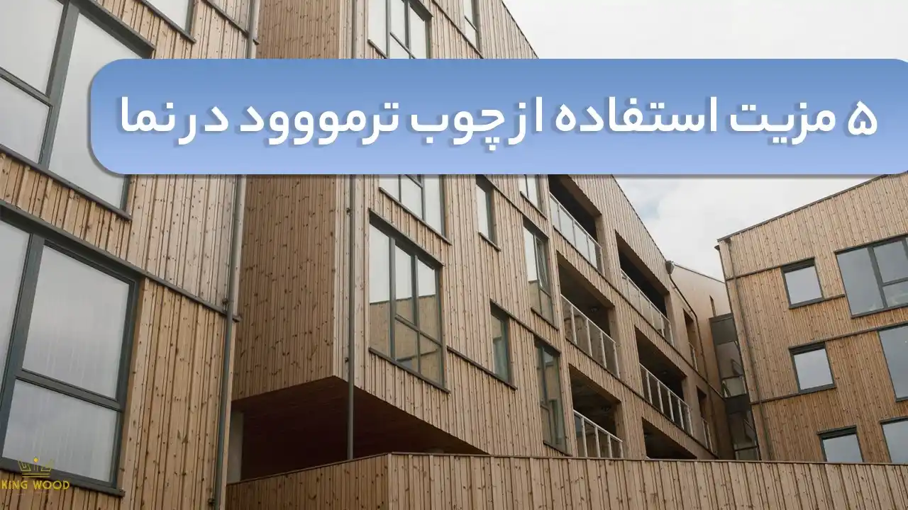 مزایای استفاده از چوب ترمووود در نما